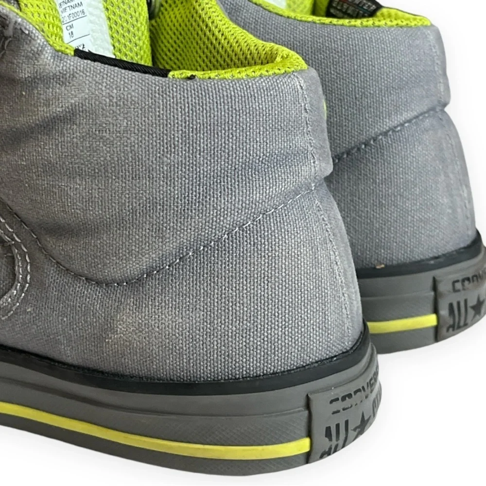 Converse‎ All Star Chuck Taylor Unisex Size 12 Gray Lime Green Shoes